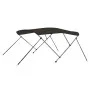 Black 3-arch bimini top 182x184x136 cm by vidaXL, Boat storage covers - Ref: Foro24-94804, Price: 140,03 €, Discount: %