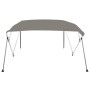 Toldo bimini de 4 arcos gris 239x184x131 cm