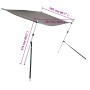T-Top awning anthracite gray extension 174x205x(115-194) cm by vidaXL, Boat storage covers - Ref: Foro24-94867, Price: 80,85 ...