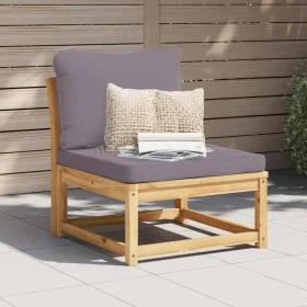 Garden sofa with solid acacia wood cushions by vidaXL, Modular outdoor sofas - Ref: Foro24-366495, Price: 118,10 €, Discount: %