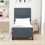 Estructura de cama Gris oscuro 80 x 200 cm Terciopelo