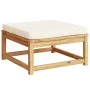 10-piece garden furniture set with solid acacia wood cushions by vidaXL, Modular outdoor sofas - Ref: Foro24-3214296, Price: ...