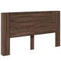 Oak brown LED bed headboard 180x16.5x103.5 cm by vidaXL, Headboards and footboards - Ref: Foro24-839265, Price: 111,68 €, Dis...