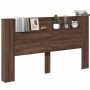 Kopfteil des LED-Bettes in Eichenbraun, 180 x 16,5 x 103,5 cm von vidaXL, Kopf- und Fußteile - Ref: Foro24-839265, Preis: 111...
