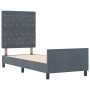 Estructura de cama Gris oscuro 80 x 200 cm Terciopelo