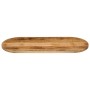 Ovale Tischplatte aus massivem, rauem Mangoholz, 100 x 50 x 2,5 cm von vidaXL, Tischplatten - Ref: Foro24-370106, Preis: 59,3...