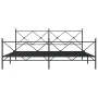 Bettgestell mit Kopf- und Fußteil aus schwarzem Metall, 200 x 200 cm von vidaXL, Betten und Lattenroste - Ref: Foro24-376527,...