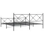 Bettgestell mit Kopf- und Fußteil aus schwarzem Metall, 200 x 200 cm von vidaXL, Betten und Lattenroste - Ref: Foro24-376527,...