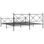 Bettgestell mit Kopf- und Fußteil aus schwarzem Metall, 200 x 200 cm von vidaXL, Betten und Lattenroste - Ref: Foro24-376527,...