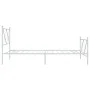 Metal bed frame with headboard and footboard white 107x203 cm by vidaXL, Beds and slatted bases - Ref: Foro24-376565, Price: ...