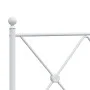 Metal bed frame with headboard and footboard white 107x203 cm by vidaXL, Beds and slatted bases - Ref: Foro24-376565, Price: ...
