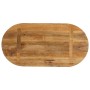 Tablero de mesa ovalado madera maciza de mango 80x40x3,8 cm