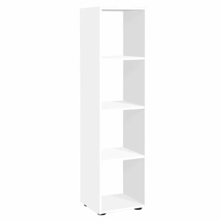 FMD Shelving unit with 4 white compartments by FMD, Bookcases and shelves - Ref: Foro24-428755, Price: 109,89 €, Discount: %