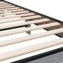 Estructura cama madera ingeniería metal gris Sonoma 100x200 cm de vidaXL, Camas y somieres - Ref: Foro24-845805, Precio: 77,8...