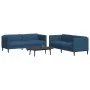 2-piece sofa set blue fabric by vidaXL, Sofas - Ref: Foro24-3209244, Price: 631,80 €, Discount: %