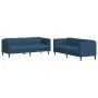 2-piece sofa set blue fabric by vidaXL, Sofas - Ref: Foro24-3209244, Price: 631,80 €, Discount: %