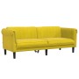 Zweiteilige Sofagarnitur aus gelbem Samt von vidaXL, Sofas - Ref: Foro24-3209225, Preis: 520,97 €, Rabatt: %