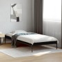 Estructura de cama madera ingeniería y metal negro 100x200 cm de vidaXL, Camas y somieres - Ref: Foro24-845026, Precio: 78,92...