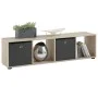 FMD Regal mit 4 Fächern Eichenfarbe von FMD, Bücherregale und Regale - Ref: Foro24-428753, Preis: 95,06 €, Rabatt: %