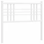 Cabecero de metal blanco 107 cm de vidaXL, Cabeceros y pies de cama - Ref: Foro24-376403, Precio: 28,71 €, Descuento: %
