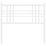 White metal headboard 107 cm by vidaXL, Headboards and footboards - Ref: Foro24-376403, Price: 29,20 €, Discount: %