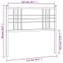 Cabecero de metal blanco 107 cm de vidaXL, Cabeceros y pies de cama - Ref: Foro24-376403, Precio: 28,71 €, Descuento: %
