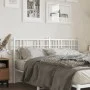 Cabecero de metal blanco 160 cm de vidaXL, Cabeceros y pies de cama - Ref: Foro24-376408, Precio: 93,68 €, Descuento: %