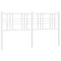 Cabecero de metal blanco 160 cm de vidaXL, Cabeceros y pies de cama - Ref: Foro24-376408, Precio: 93,68 €, Descuento: %