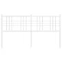 Cabecero de metal blanco 160 cm de vidaXL, Cabeceros y pies de cama - Ref: Foro24-376408, Precio: 93,68 €, Descuento: %
