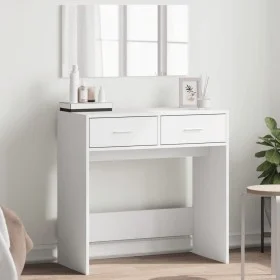 Dressing table with white mirror 80x39x80 cm by vidaXL, Bedroom Dressers - Ref: Foro24-840702, Price: 81,02 €, Discount: %