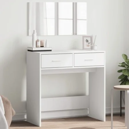 Schminktisch mit weißem Spiegel 80x39x80 cm von vidaXL, Schlafzimmerkommoden - Ref: Foro24-840702, Preis: 80,78 €, Rabatt: %