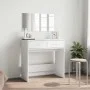 Schminktisch mit weißem Spiegel 80x39x80 cm von vidaXL, Schlafzimmerkommoden - Ref: Foro24-840702, Preis: 80,78 €, Rabatt: %