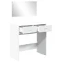 Schminktisch mit weißem Spiegel 80x39x80 cm von vidaXL, Schlafzimmerkommoden - Ref: Foro24-840702, Preis: 80,78 €, Rabatt: %
