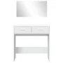 Schminktisch mit weißem Spiegel 80x39x80 cm von vidaXL, Schlafzimmerkommoden - Ref: Foro24-840702, Preis: 80,78 €, Rabatt: %