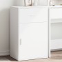 White engineered wood storage cabinet 56.5x39x90 cm by vidaXL, Lockers and storage cabinets - Ref: Foro24-840709, Price: 74,0...