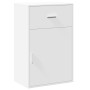 White engineered wood storage cabinet 56.5x39x90 cm by vidaXL, Lockers and storage cabinets - Ref: Foro24-840709, Price: 74,0...