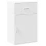 White engineered wood storage cabinet 56.5x39x90 cm by vidaXL, Lockers and storage cabinets - Ref: Foro24-840709, Price: 73,0...