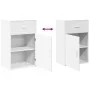 Armario de almacenaje madera de ingeniería blanco 56,5x39x90 cm de vidaXL, Taquillas y armarios de almacenamiento - Ref: Foro...
