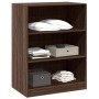 Kleiderschrank aus eichenbraunem Holzwerkstoff, 77 x 48 x 102 cm von vidaXL, Kommoden-Organizer und Bar-Kleiderbügel - Ref: F...