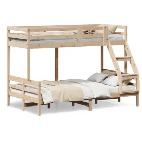 Etagenbett aus massivem Kiefernholz 90x200/120x200 cm von vidaXL, Betten und Lattenroste - Ref: Foro24-3207185, Preis: 306,76...
