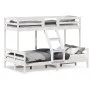 Solid white pine wood bunk bed 90x200/120x200 cm by vidaXL, Beds and slatted bases - Ref: Foro24-3207170, Price: 345,47 €, Di...