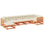 7-piece garden sofa set with wax-brown pine wood cushions by vidaXL, Garden sets - Ref: Foro24-3299546, Price: 825,67 €, Disc...