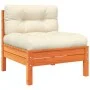 6-piece garden sofa set with wax-brown pine wood cushions by vidaXL, Garden sets - Ref: Foro24-3299571, Price: 484,85 €, Disc...