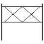 Cabecero de metal negro 100 cm de vidaXL, Cabeceros y pies de cama - Ref: Foro24-376531, Precio: 38,30 €, Descuento: %