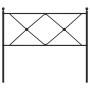 Kopfteil aus schwarzem Metall, 100 cm von vidaXL, Kopf- und Fußteile - Ref: Foro24-376531, Preis: 38,88 €, Rabatt: %