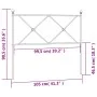 Cabecero de metal negro 100 cm de vidaXL, Cabeceros y pies de cama - Ref: Foro24-376531, Precio: 38,30 €, Descuento: %