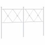 White metal headboard 140 cm by vidaXL, Headboards and footboards - Ref: Foro24-376584, Price: 48,11 €, Discount: %