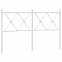 White metal headboard 140 cm by vidaXL, Headboards and footboards - Ref: Foro24-376584, Price: 47,30 €, Discount: %