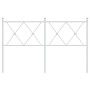 White metal headboard 140 cm by vidaXL, Headboards and footboards - Ref: Foro24-376584, Price: 48,11 €, Discount: %