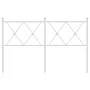 White metal headboard 140 cm by vidaXL, Headboards and footboards - Ref: Foro24-376584, Price: 47,30 €, Discount: %